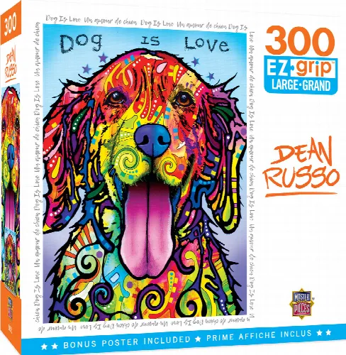 MasterPieces Dean Russo Jigsaw Puzzle - Dog is Love - 300 Piece - Image 1