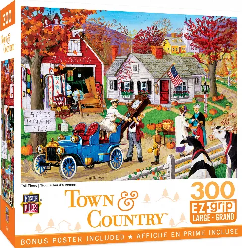 MasterPieces Town & Country Jigsaw Puzzle - Fall Finds - 300 Piece - Image 1