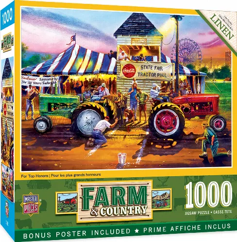 MasterPieces Farm & Country Jigsaw Puzzle - For Top Honors - 1000 Piece - Image 1