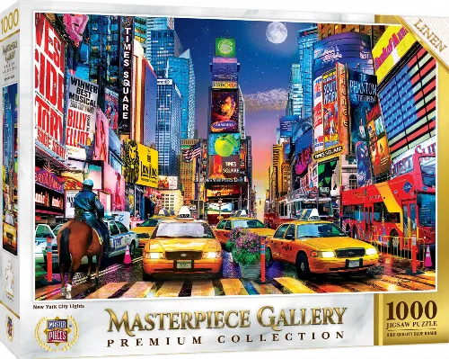 MasterPieces MP Gallery Gallery Jigsaw Puzzle - New York City Lights - 1000 Piece - Image 1