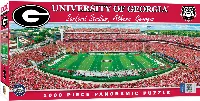 MasterPieces Stadium Panoramic Jigsaw Puzzle - Georgia Bulldogs NCAA Sports - Center View - 1000 Piece