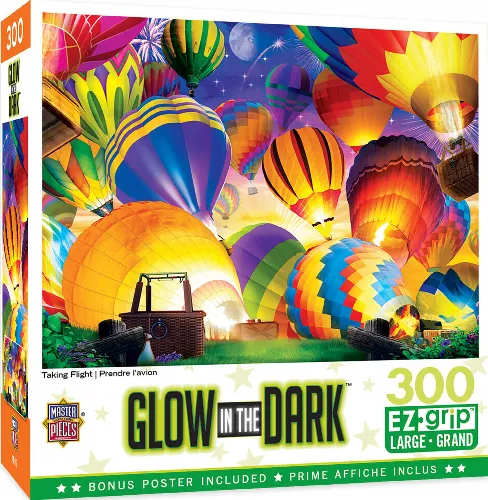 MasterPieces Glow in the Dark Jigsaw Puzzle - Taking Flight - 300 Piece - Image 1