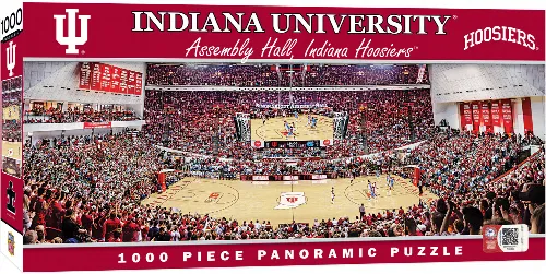 MasterPieces Stadium Panoramic Indiana Hoosiers Basketball Jigsaw Puzzle - Center View - 1000 Piece - Image 1