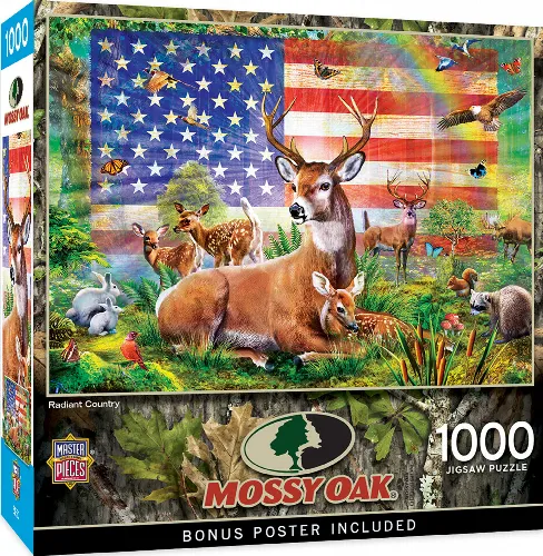 MasterPieces Mossy Oak Jigsaw Puzzle - Radiant County - 1000 Piece - Image 1