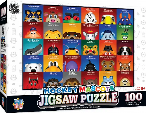 MasterPieces All Teams Jigsaw Puzzle - NHL Mascots - 100 Piece - Image 1