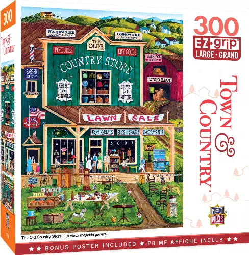 MasterPieces Town & Country Jigsaw Puzzle - The Old Country Store By Art Poulin - 300 Piece - Image 1