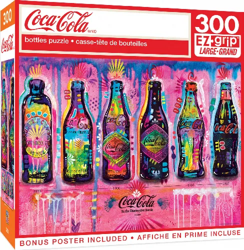 MasterPieces Coca-Cola Jigsaw Puzzle - Bottles - 300 Piece - Image 1