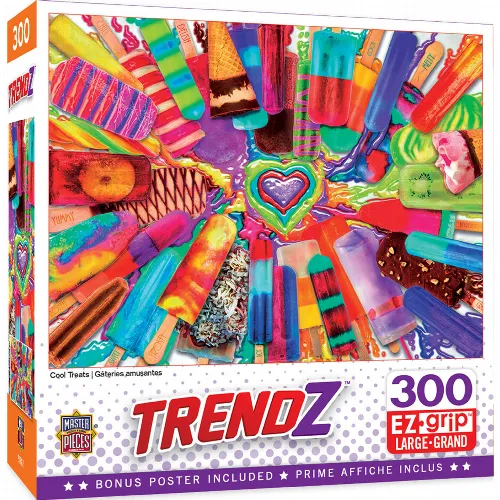 MasterPieces Trendz Jigsaw Puzzle - Cool Treats - 300 Piece - Image 1