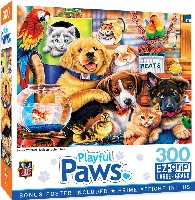 MasterPieces Playful Paws Jigsaw Puzzle - Home Wanted - 300 Piece