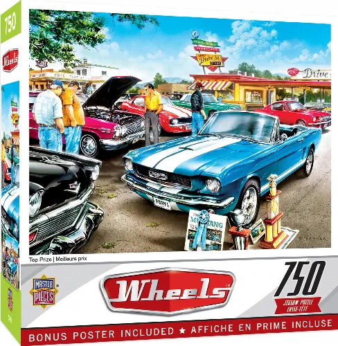 MasterPieces Wheels Jigsaw Puzzle - Top Prize - 750 Piece - Image 1