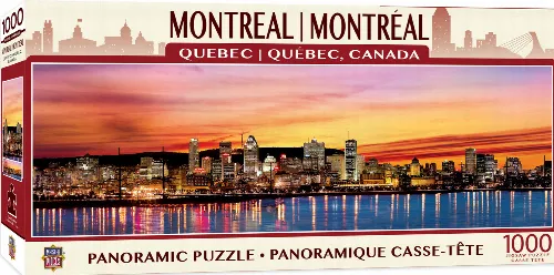 MasterPieces American Vista Panoramic Jigsaw Puzzle - Montreal - 1000 Piece - Image 1