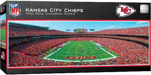 MasterPieces Stadium Panoramic Kansas City Chiefs NFL Sports Jigsaw Puzzle - End View - 1000 Piece - Image 1