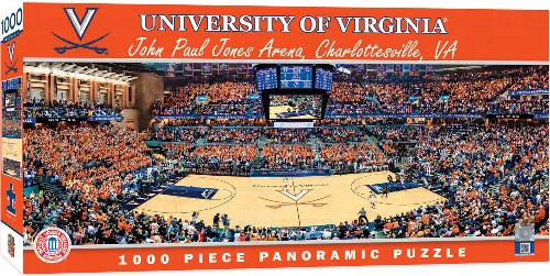 MasterPieces Stadium Panoramic Virginia Cavaliers Basketball Jigsaw Puzzle - Center View - 1000 Piece - Image 1
