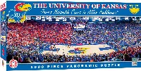 MasterPieces Stadium Panoramic Jigsaw Puzzle - Kansas Jayhawks Basketball NCAA Sports - Center View - 1000 Piece