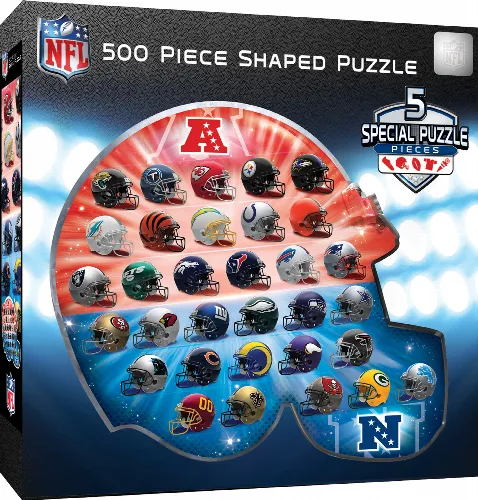 MasterPieces All Teams NFL Jigsaw Puzzle - Helmet Shaped - 500 Piece - Image 1