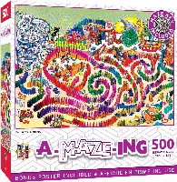 MasterPieces A-Maze-ing Jigsaw Puzzle - Dominoes - 500 Piece