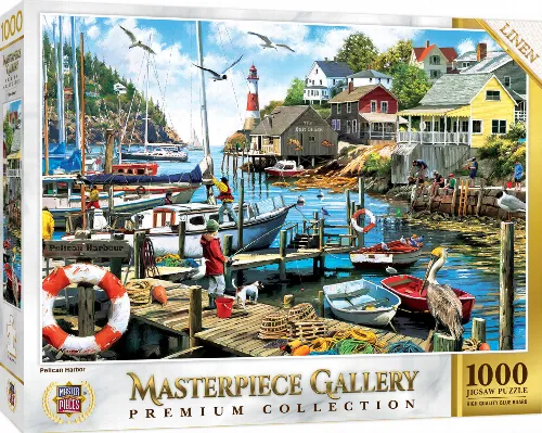 MasterPieces MP Gallery Jigsaw Puzzle - Pelican Harbor - 1000 Piece - Image 1