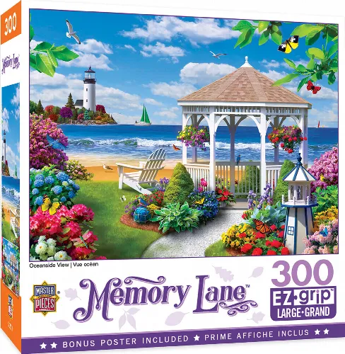 MasterPieces Memory Lane Jigsaw Puzzle - Oceanside View by Alan Giana - 300 Piece - Image 1