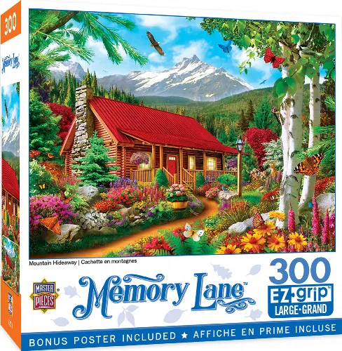 MasterPieces Memory Lane Jigsaw Puzzle - Mountain Hideaway By Alan Giana - 300 Piece - Image 1