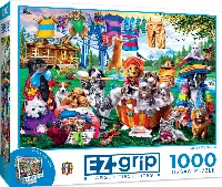 MasterPieces EZ Grip Jigsaw Puzzle - Laundry Day Rascals - 1000 Piece