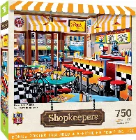 MasterPieces Shopkeepers Jigsaw Puzzle - Pop's Soda Fountain - 750 Piece