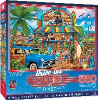 MasterPieces Drive-Ins, Diners and Dives Jigsaw Puzzle - The Surf Dog Grill - 550 Piece
