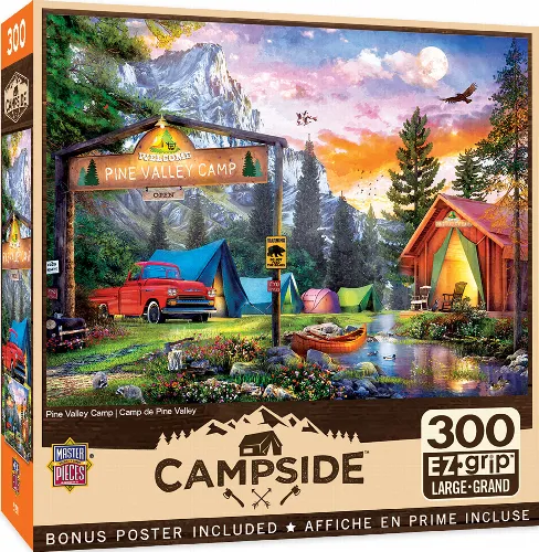 MasterPieces Campside Jigsaw Puzzle - Pine Valley Camp - 300 Piece - Image 1