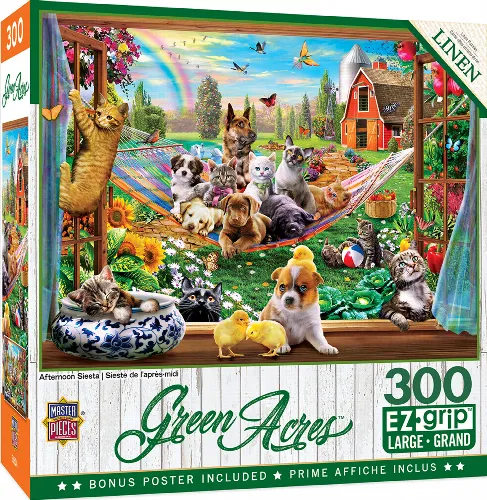 MasterPieces Green Acres Jigsaw Puzzle - Afternoon Siesta - 300 Piece - Image 1