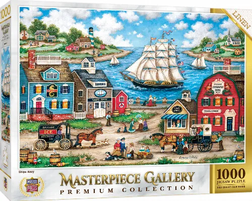 MasterPieces Gallery Jigsaw Puzzle - Ships Ahoy - 1000 Piece - Image 1