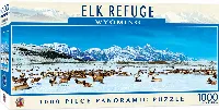 MasterPieces American Vista Panoramic Jigsaw Puzzle - Elk Refuge - 1000 Piece