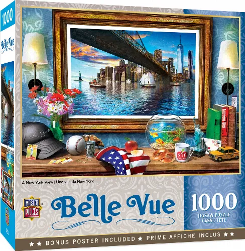 MasterPieces Belle Vue Jigsaw Puzzle - A New York View - 1000 Piece - Image 1