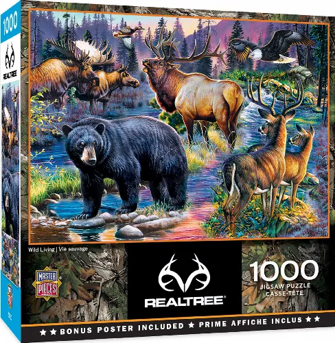 MasterPieces Realtree Jigsaw Puzzle - Wild Living - 1000 Piece - Image 1