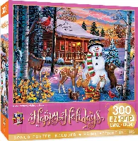 MasterPieces Holiday Christmas Jigsaw Puzzle - Winter Visitors - 300 Piece