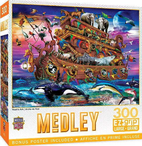 MasterPieces Medley Jigsaw Puzzle - Noah's Arc - 300 Piece - Image 1
