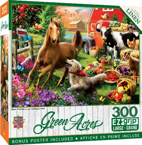 MasterPieces Green Acres Jigsaw Puzzle - Best Friends - 300 Piece - Image 1