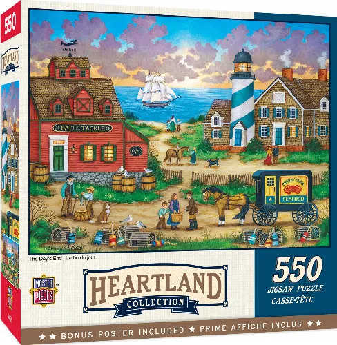 MasterPieces Heartland Jigsaw Puzzle - The Days End - 550 Piece - Image 1