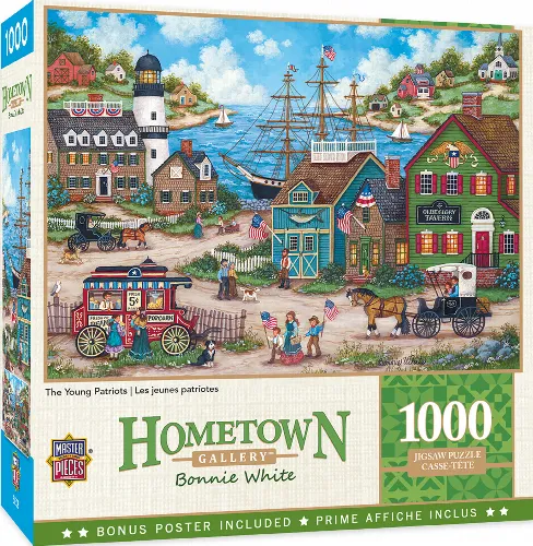 MasterPieces Hometown Gallery Jigsaw Puzzle - The Young Patriots - 1000 Piece - Image 1