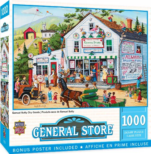 MasterPieces EZ Grip General Store Jigsaw Puzzle - Samuel Sutty Dry Goods - 1000 Piece - Image 1