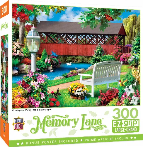 MasterPieces Memory Lane Jigsaw Puzzle - Countryside Park by Alan Giana - 300 Piece - Image 1