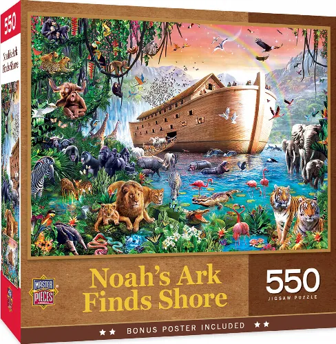 MasterPieces Inspirational Jigsaw Puzzle - Noah's Ark Finds Shore - 550 Piece - Image 1