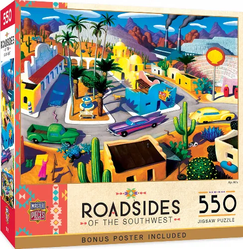 MasterPieces Roadsides of the Southwest Jigsaw Puzzle - Ajo Al's - 550 Piece - Image 1