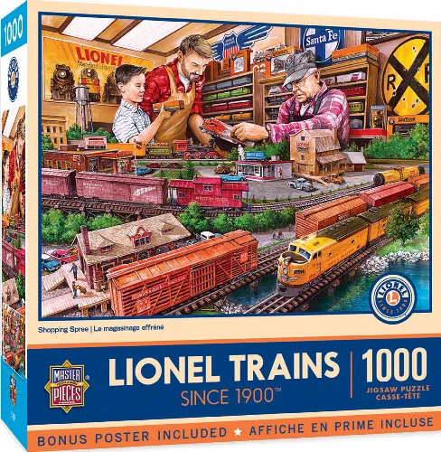 MasterPieces Lionel Jigsaw Puzzle - Shopping Spree - 1000 Piece - Image 1