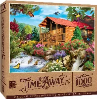 MasterPieces Time Away Jigsaw Puzzle - Cascading Cabin By Alan Giana - 1000 Piece