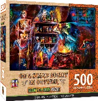 MasterPieces Halloween Glow Glow in the Dark Halloween Jigsaw Puzzle - A Dark Brew - 500 Piece