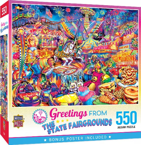 MasterPieces Greetings From Jigsaw Puzzle - The State Fairgrounds - 550 Piece - Image 1