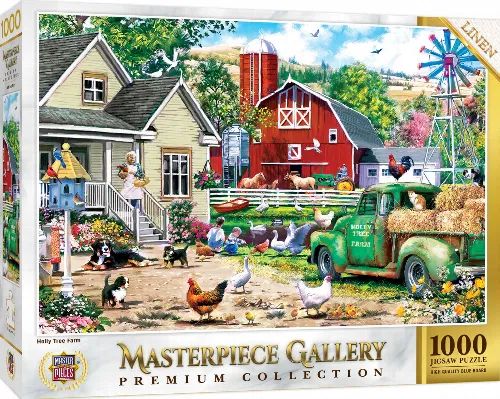 MasterPieces MP Gallery Gallery Jigsaw Puzzle - Holly Tree Farm - 1000 Piece - Image 1