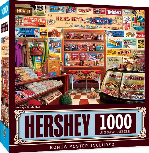 MasterPieces Hershey Jigsaw Puzzle - Candy Shop - 1000 Piece - Image 1