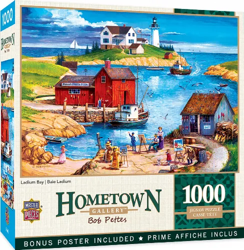 MasterPieces Hometown Gallery Jigsaw Puzzle - Ladium Bay - 1000 Piece - Image 1