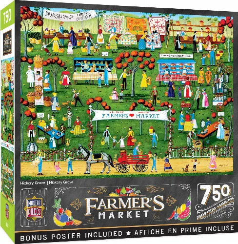 MasterPieces Farmer's Market Jigsaw Puzzle - Hickory Grove - 750 Piece - Image 1