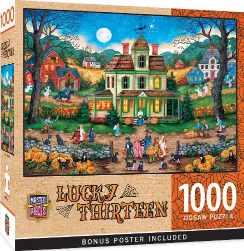MasterPieces Halloween Jigsaw Puzzle - Lucky Thirteen - 1000 Piece - Image 1